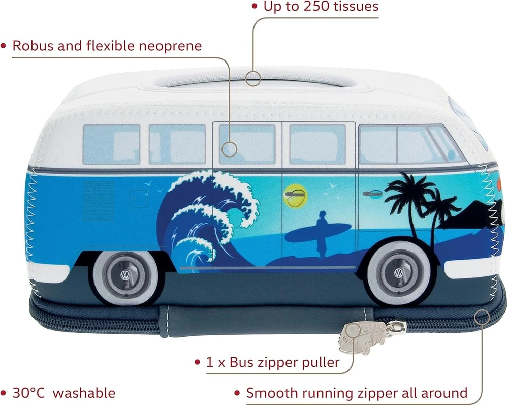 Anw Home Brisa Vw T1 "bulli" audinių dėžutė, mėlyna