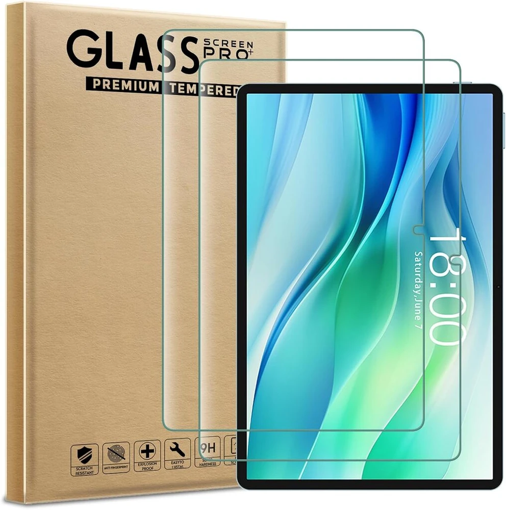 Aokuma ekrano apsauga, skirta teclast p50 / p50s tab 11 colių grūdintam stiklui, 2 vnt., stiklas suderinamas su teclast p50 tab 11 ekrano apsauga, aukščiausios kokybės stiklo plėvelė su 9h kietumu, atspari įbrėžimams