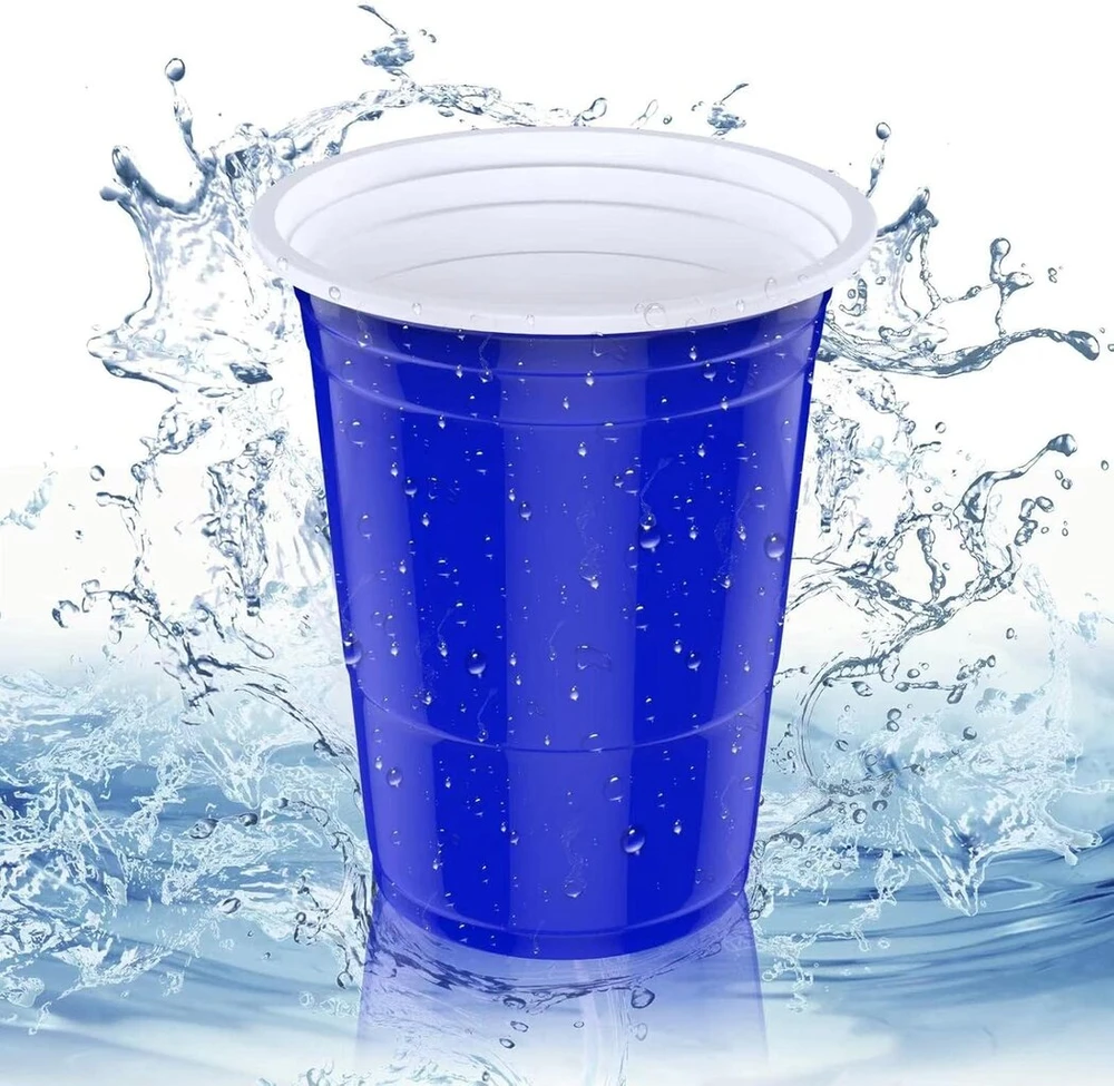 Aoluxlm plastikiniai, 52 puodelių rinkinys, spalvingi daugkartinio naudojimo plastikiniai puodeliai 480 ml / 16 oz vakarėliams, stovyklavimui, gimtadieniui, kepsninei, kalėdoms