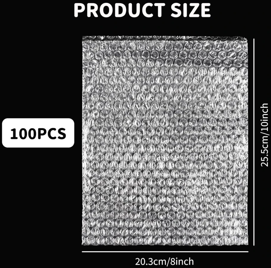 Apacali burbulinės plėvelės maišeliai, 100 vnt., 20 x 25 cm, burbulinės plėvelės maišeliai, burbulinės plėvelės maišeliai, burbulinės plėvelės maišeliai, burbulinės plėvelės maišeliai perkraustymui ir siuntų pakavimui