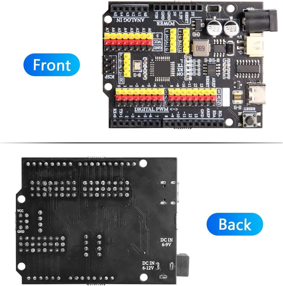 Apklvsr mikrokontrolerio plokštė su ch340 lustu, suderinama su arduino