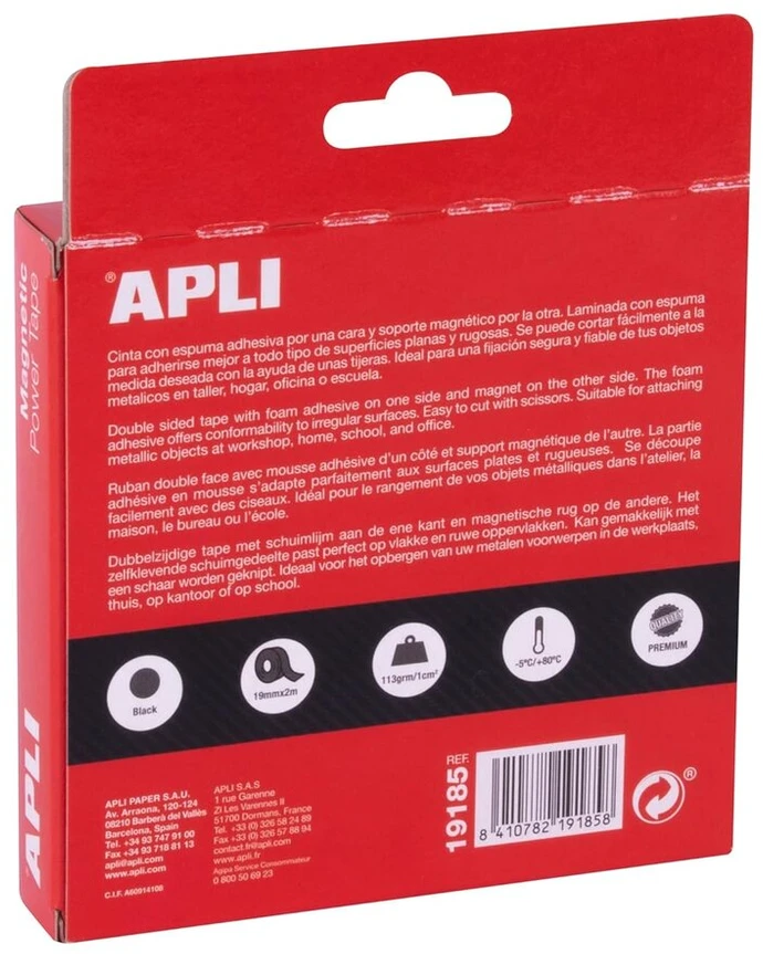 Apli Magnetinė juosta 19mm x 2m, itin stipri