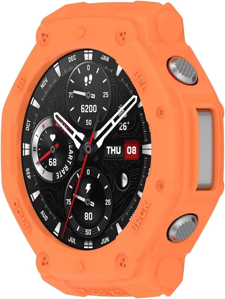 Apsauginis dėklas "amazfit T-rex 3", minkštas Tpu, oranžinis