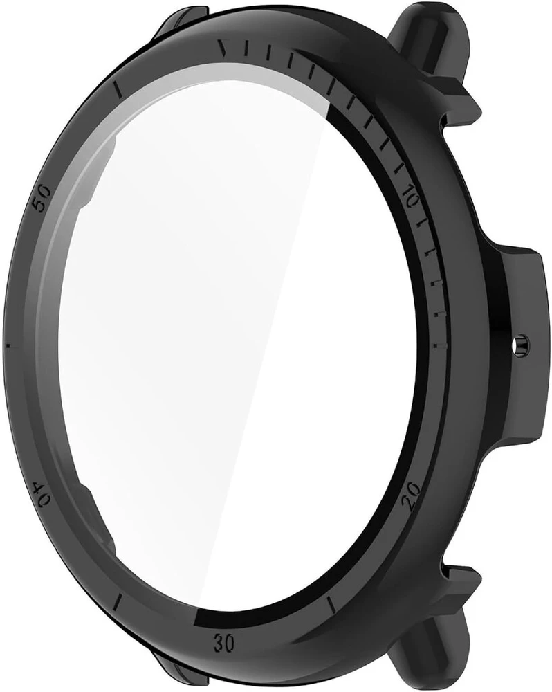 Apsauginis dėklas su ekrano apsauga Amazfit Active 2, 2 vnt. juodas