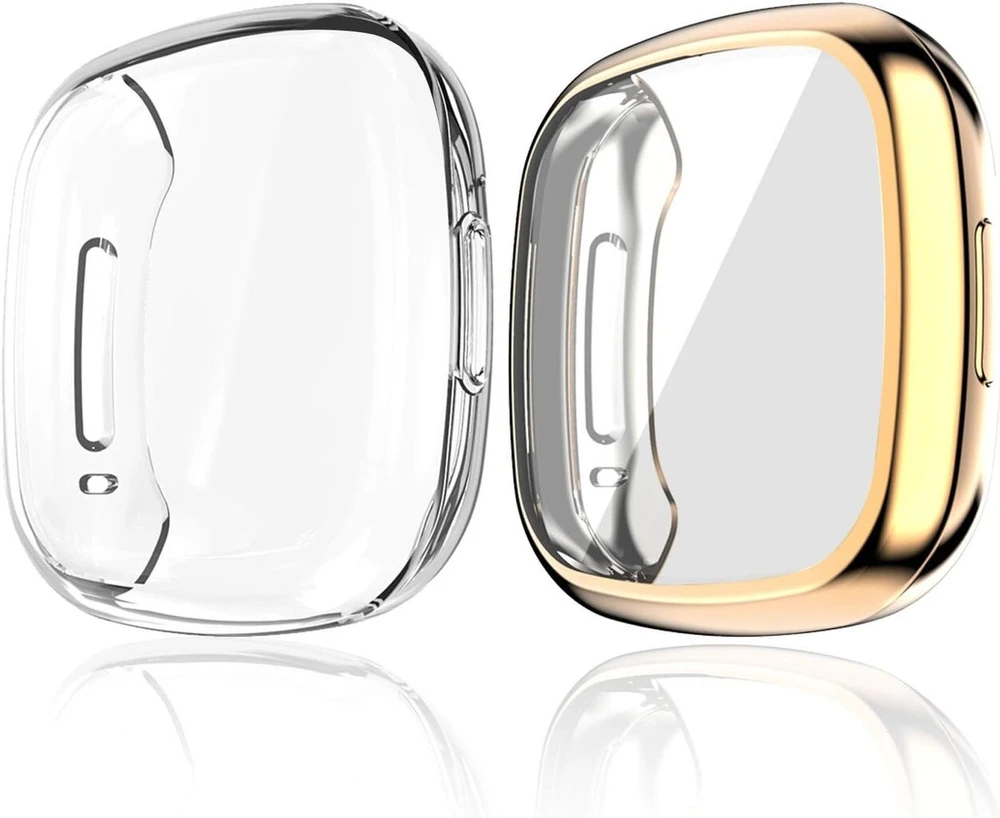 Apsauginis dėklas su ekrano apsauga Fitbit Versa 3 / Sense (2 vnt.)