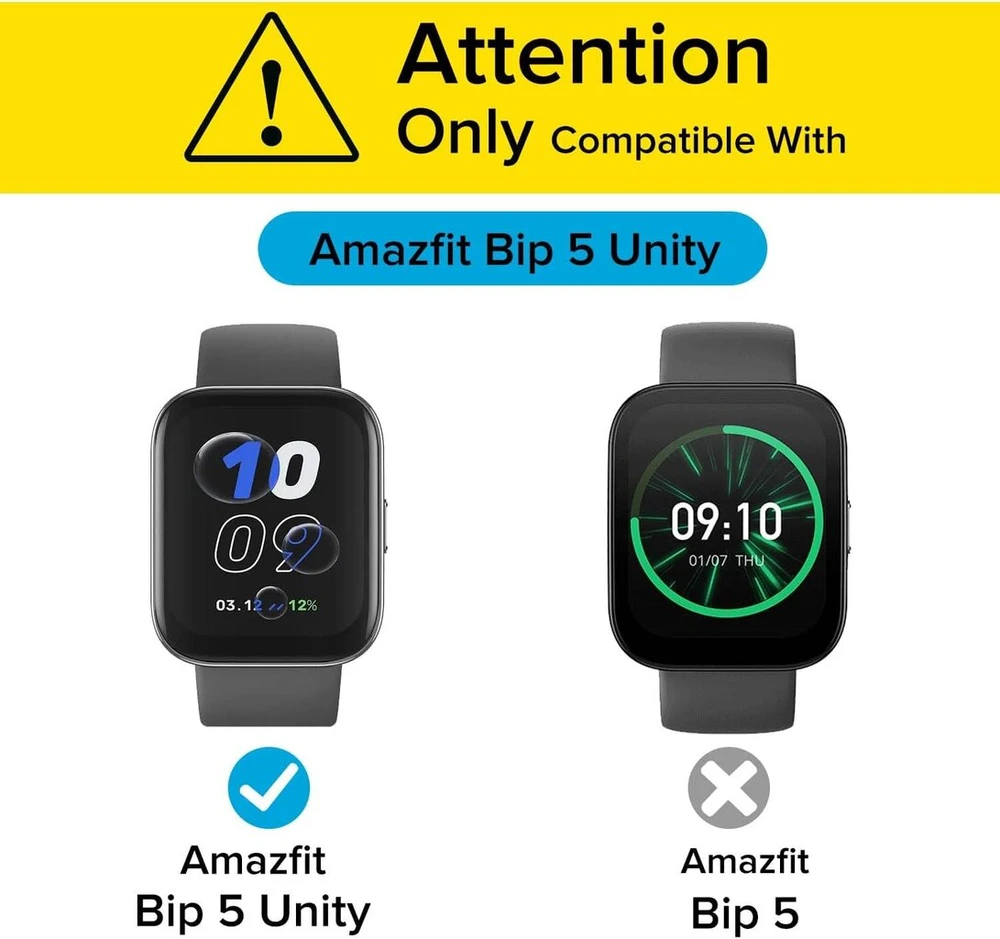 Apsauginis dėklas su stiklu Amazfit Bip 5 Unity