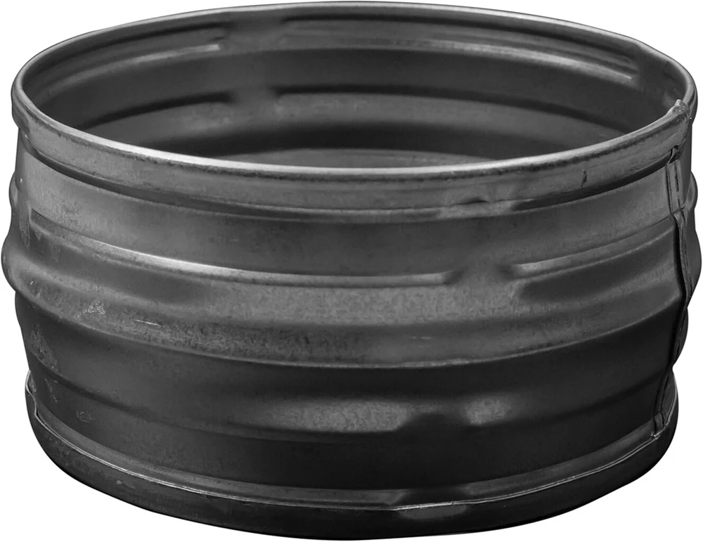 Apvalūs 200 mm skersmens vamzdžių sujungimai - metalinis ventiliacijos kanalo jungtis - ventiliacijos prailginimas - galvanizuoto metalo vamzdžių jungtis - džiovyklės ventiliacijos jungtis