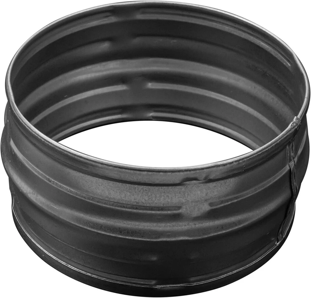 Apvalūs 200 mm skersmens vamzdžių sujungimai - metalinis ventiliacijos kanalo jungtis - ventiliacijos prailginimas - galvanizuoto metalo vamzdžių jungtis - džiovyklės ventiliacijos jungtis