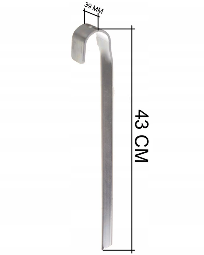 Aqbau inkarinis smailus takelio kabliukas batuto tvirtinimo detalėms stiprus metalinis 5 vnt. rinkinys