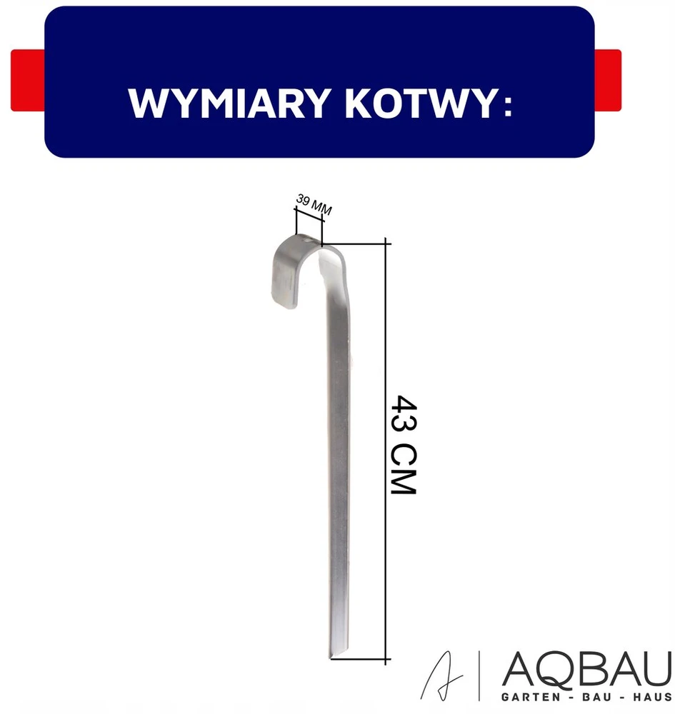 Aqbau inkarinis smailus takelio kabliukas batuto tvirtinimo detalėms stiprus metalinis 5 vnt. rinkinys