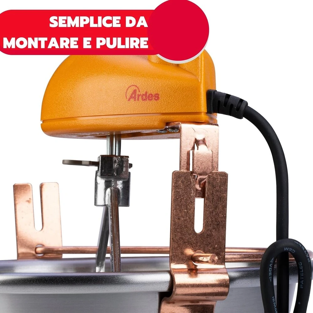 Ardes - ar24am81 inox virdulys 28 cm skersmens, maišytuvas uogienei, polentai, ardes maišymo virdulys indukcinei viryklei, maišytuvas su elektriniu varikliu, bajoneto dangtelis, lengvas valymas 8/12 porcijų