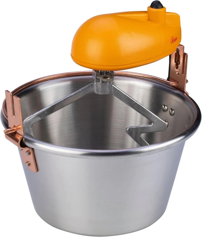 Ardes - ar24am81 inox virdulys 28 cm skersmens, maišytuvas uogienei, polentai, ardes maišymo virdulys indukcinei viryklei, maišytuvas su elektriniu varikliu, bajoneto dangtelis, lengvas valymas 8/12 porcijų