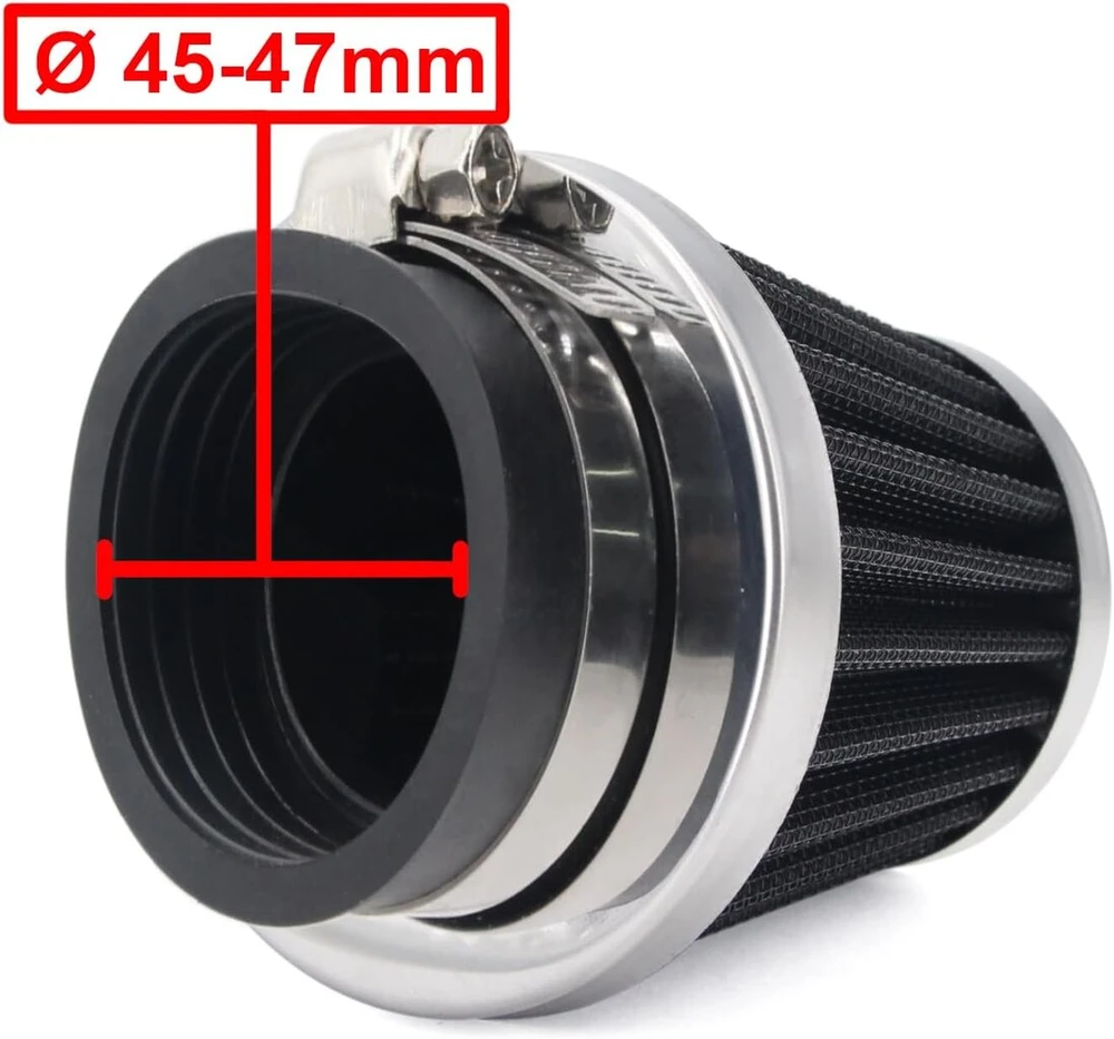Area1 Universalinis Sportinis Oro Filtras 45-47mm Dvigubo Sluoksnio Plienas