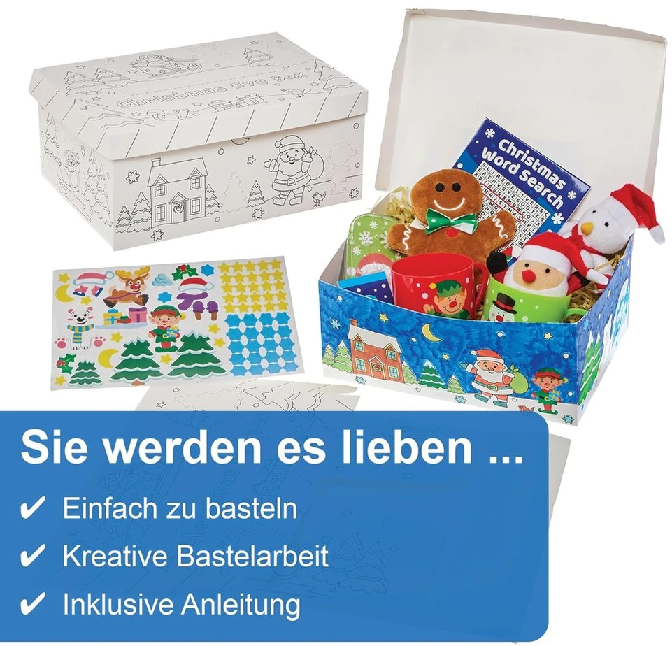 Art & Fun Kalėdinė dėžutė vaikams: dekoruok ir kurk!