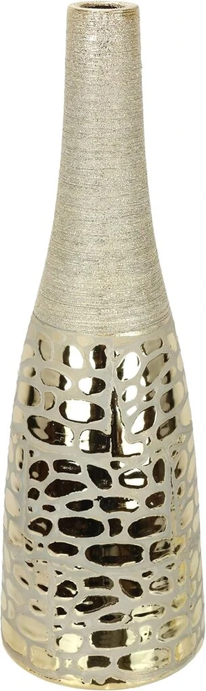 Aruva Ceramics Gėlių vazos, stalo vaza, keraminės dekoratyvinės mažos vazos gėlėms, pampų žolės dekoracija, namų svetainė, valgomojo stalas, biuro dekoras, keraminė vaza, dovana vestuvėms, kalėdoms, įkurtuvėms, 37 x 12