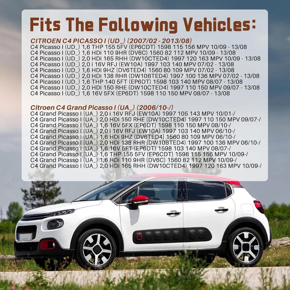 Asical 2vnt. pneumatinės pakabos spyruoklės galinės kairės ir dešinės amortizatoriaus, tinkančios citroen c4 picasso automobilių aksesuarų dalies numeris 5102gn 5102.r8 9681946080
