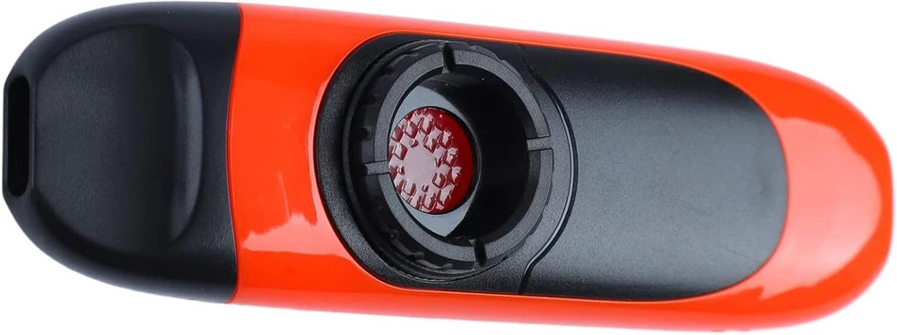 Asixxsix kazoo 11cm profesionalus elektrinis kazoo mažas nešiojamas kazoo rinkinys, lengvai naudojamas profesionalus kazoo su garso nuėmimu, 5 kazoo membranos gitarai, ukulele (oranžinis)