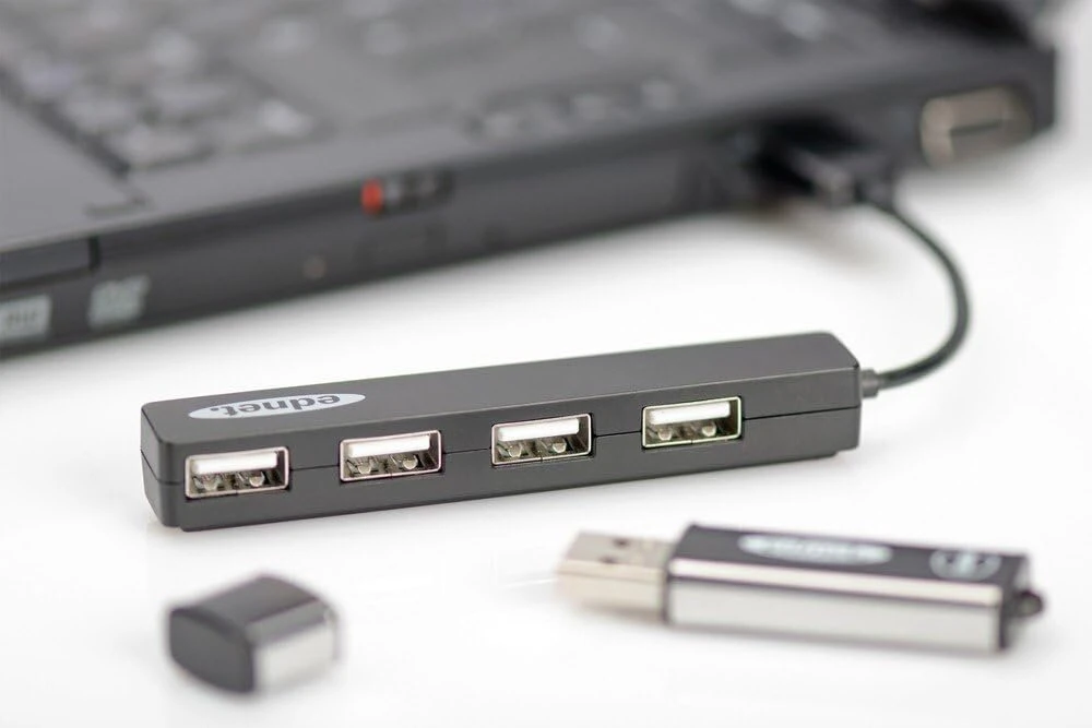 Assmann nešiojamojo kompiuterio usb 2.0 šakotuvas 4 prievadų perdavimo sparta 480 mbps (85040)