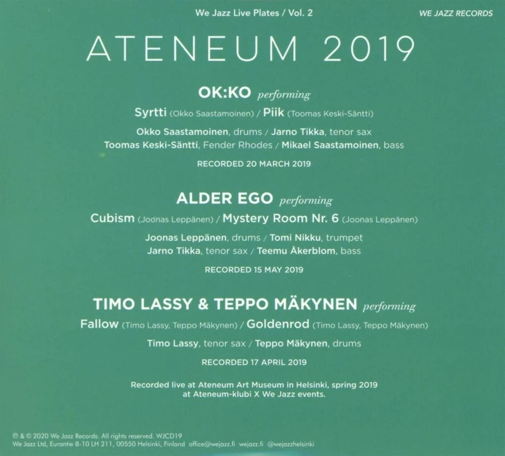 Vinilinė plokštelė Ateneum 2019