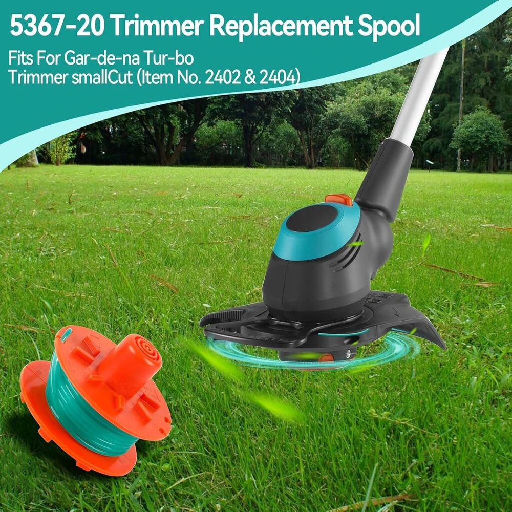 Atsarginė žoliapjovės ritė Ywnyt, skirta gardena 5367-20, 2 mm x 4,2 m žoliapjovės ritė, skirta gardena turbo trimmer smallcut (prekės nr. 2402 ir 2404), žoliapjovės ritės pakeitimas (5 ritės + 1)