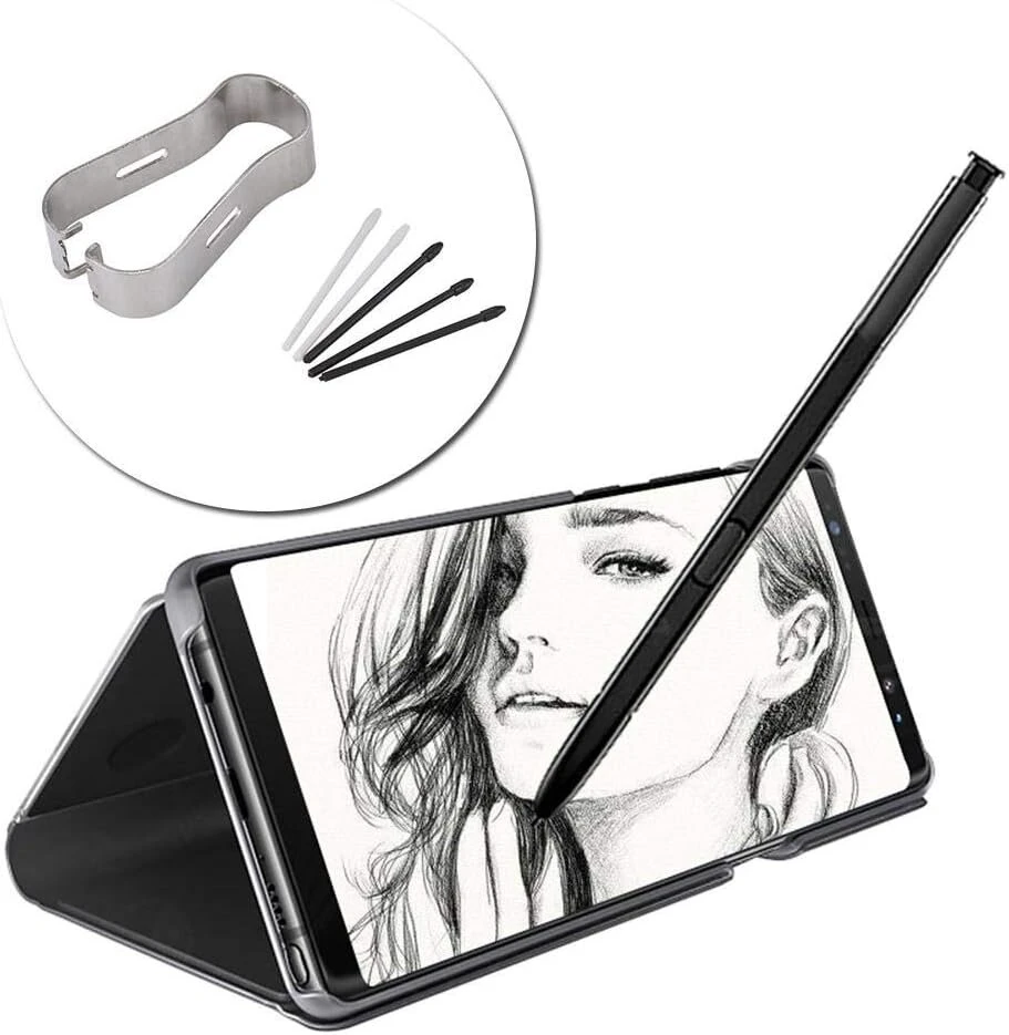 Atsarginiai antgaliai, Stylus S Pen papildymo įrankių rinkinys, universalūs minkšti atsarginiai antgaliai, skirti Note 8/9 Tab S3/4 (juodi)