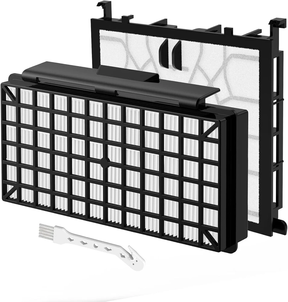 Atsarginiai filtrai siurbliams siemens q5.0 extremesilencepower vsq5x1230, 1x hepa filtras + 1x variklio filtras, suderinami su siurbliais siemens vz154hfb / vz02msf / vsq5x12m1