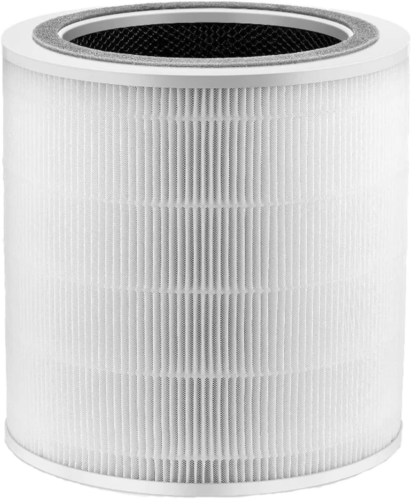 Atsarginis filtras levoit core 400s | core 400s-rf, suderinamas su levoit core 400s oro valytuvu, 3-in-1 hepa aktyvintos anglies filtras - 1 vnt., baltas