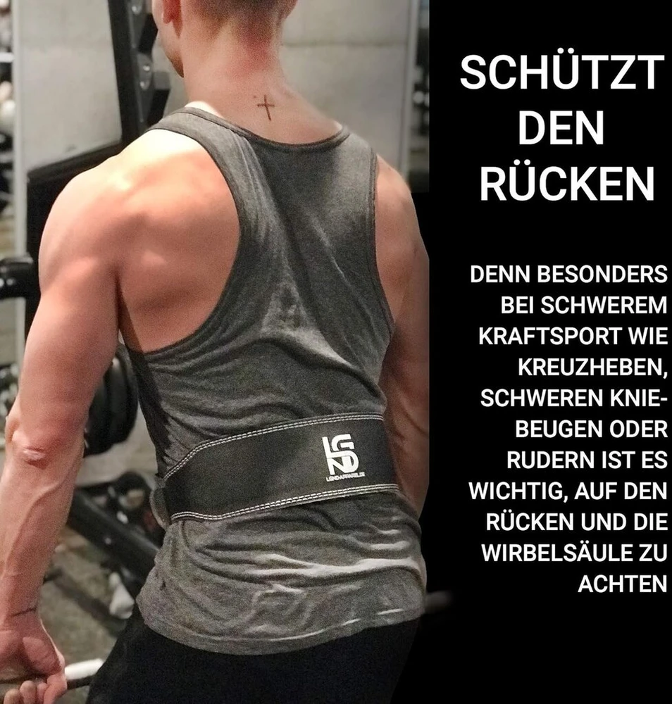 Atлетиškas diržas, skirtas kultūrizmui, jėgos treniruotėms, fitnesui, sunkiosios atletikos crossfit treniruotėms - odinis treniruočių diržas itin standus optimaliai apsaugai