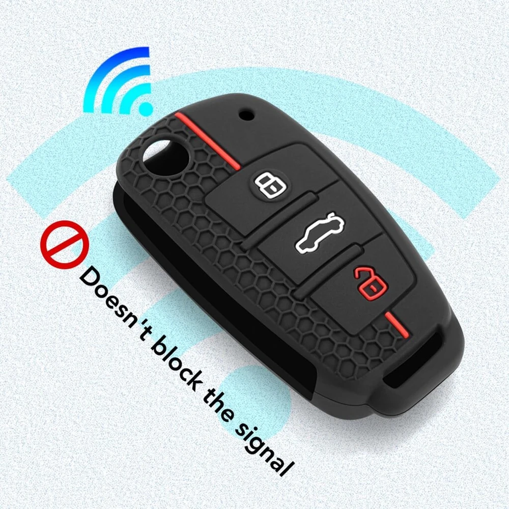 Audi rakto dėklas, silikoninis dangtelis Audi A1 A3 A4 A6 Q3 Q5 Q7 Tt R8