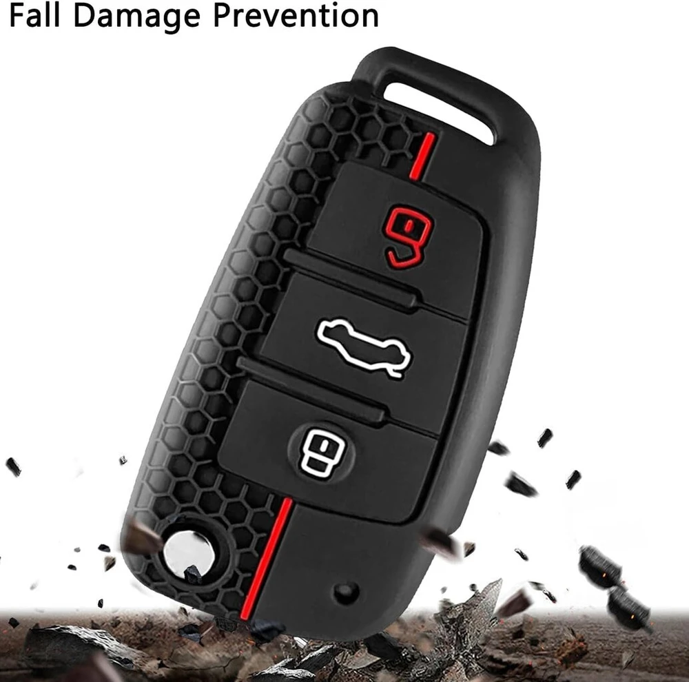 Audi rakto dėklas, silikoninis dangtelis Audi A1 A3 A4 A6 Q3 Q5 Q7 Tt R8