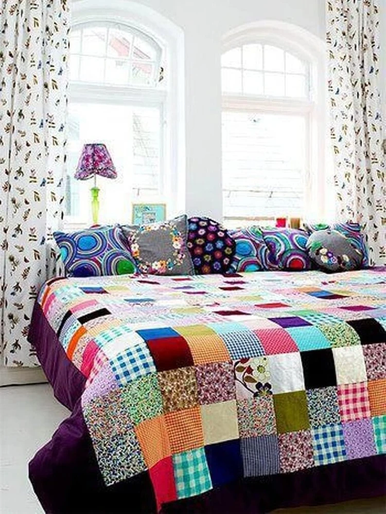 Audiniai siuvimui medvilnė: 50 vnt. 25 x 25 cm dydžio patchwork audinių rinkinys, audinys veido kaukėms, audinio kvadratai ir quilting audiniai patchwork rankdarbiams