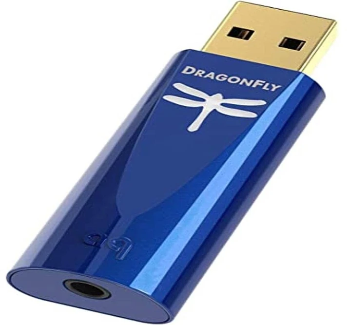Audioquest Dragonfly Dac Usb skaitmeninis-analoginis keitiklis (cobalt) Mėlyna, 2.2x.75x.5
