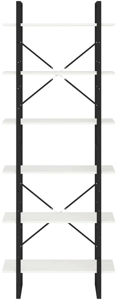 Aukšta spintelė, baltos spalvos, 80x30x210cm, pušies masyvas