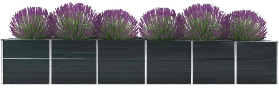 Aukštas lovelis, antracito, 480x80x77cm, galvanizuotas plienas