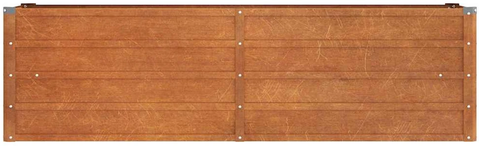 Aukštas sodo lovelis, rūdžių, 160x40x45cm, Corten plienas