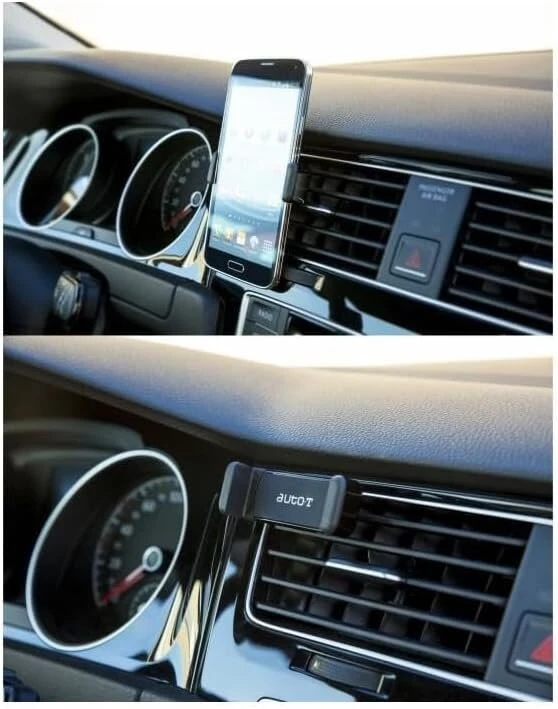 Auto-t diskretiškas laikiklis išmaniesiems telefonams ant ventiliacijos grotelių