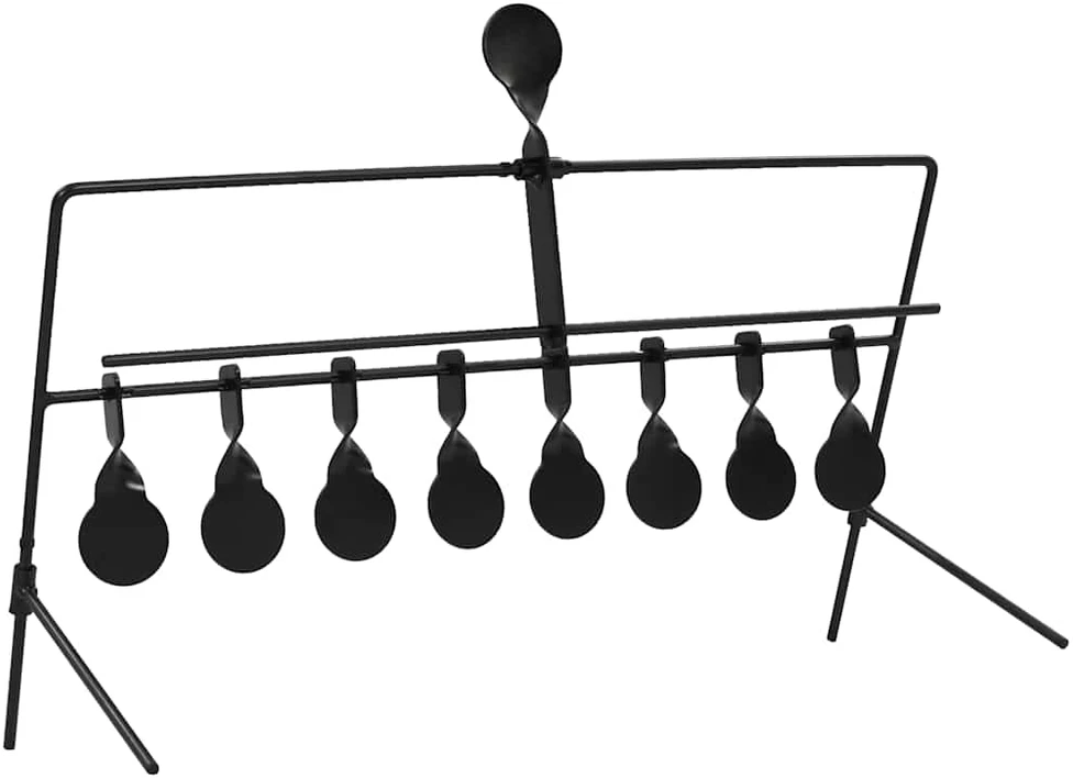 Automatinis besisukantis šaudymo taikinys su 8 + 1 taikiniu
