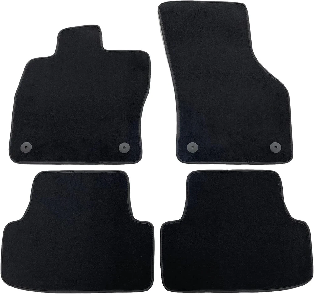 Automobiliniai kilimėliai vw golf 7 vii 2012-2019 / golf 8 2019 - pagaminti iš aukštos kokybės veliūro, juodi