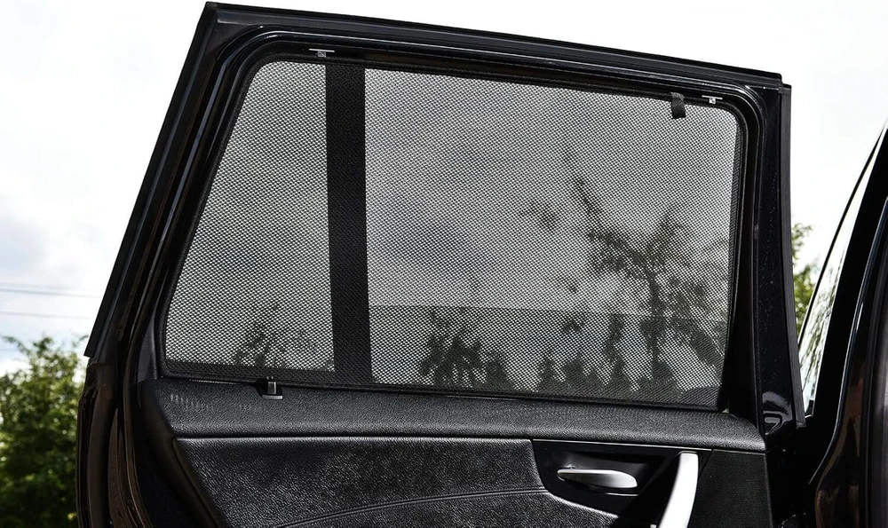 Automobiliniai užuolaidėlės (galinėms durims) tinka audi a4 b8 avant 2008-2015 (2 vnt.) juodos