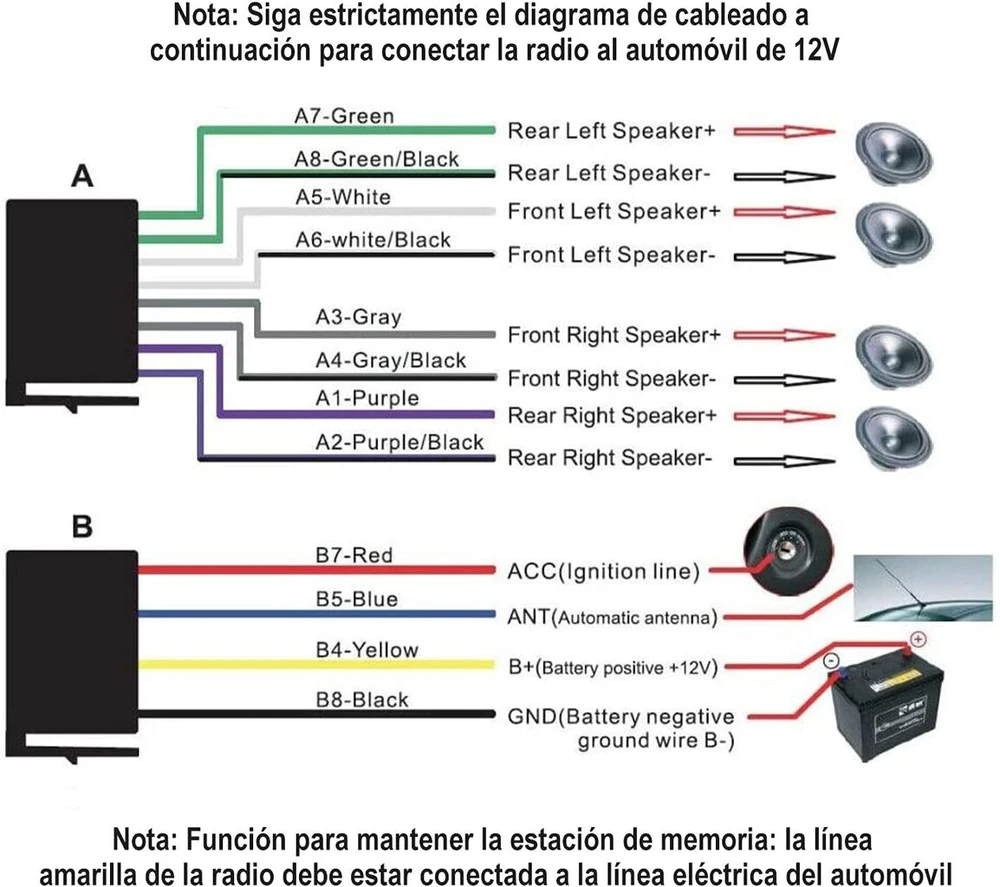 Automagnetola Automobilinis radijas su bluetooth