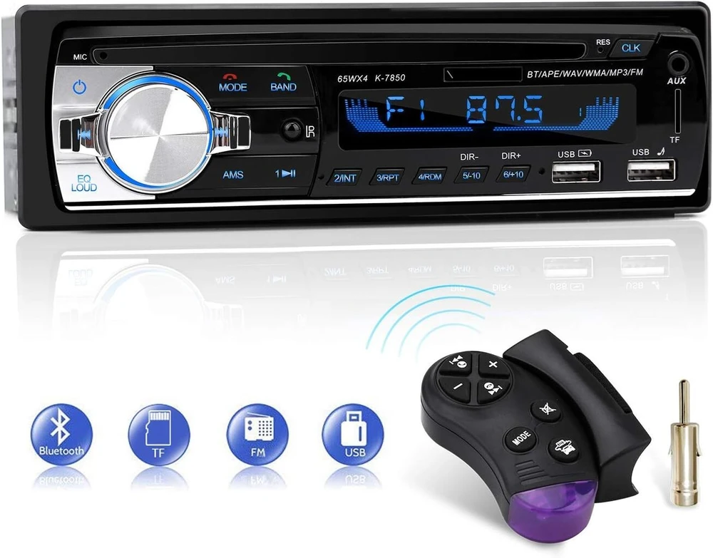 Automagnetola Automobilinis radijas su bluetooth