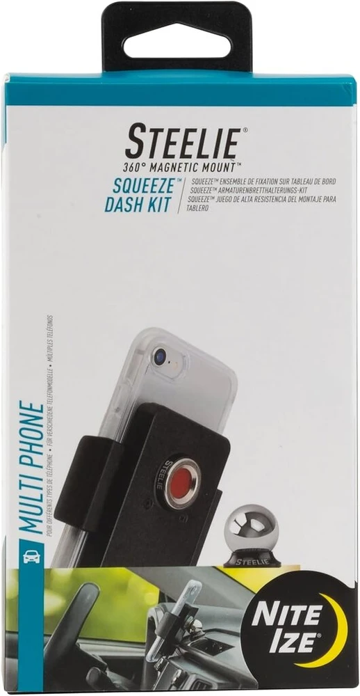Automobilinis telefono laikiklis Nite Ize Squeez Dash Kit