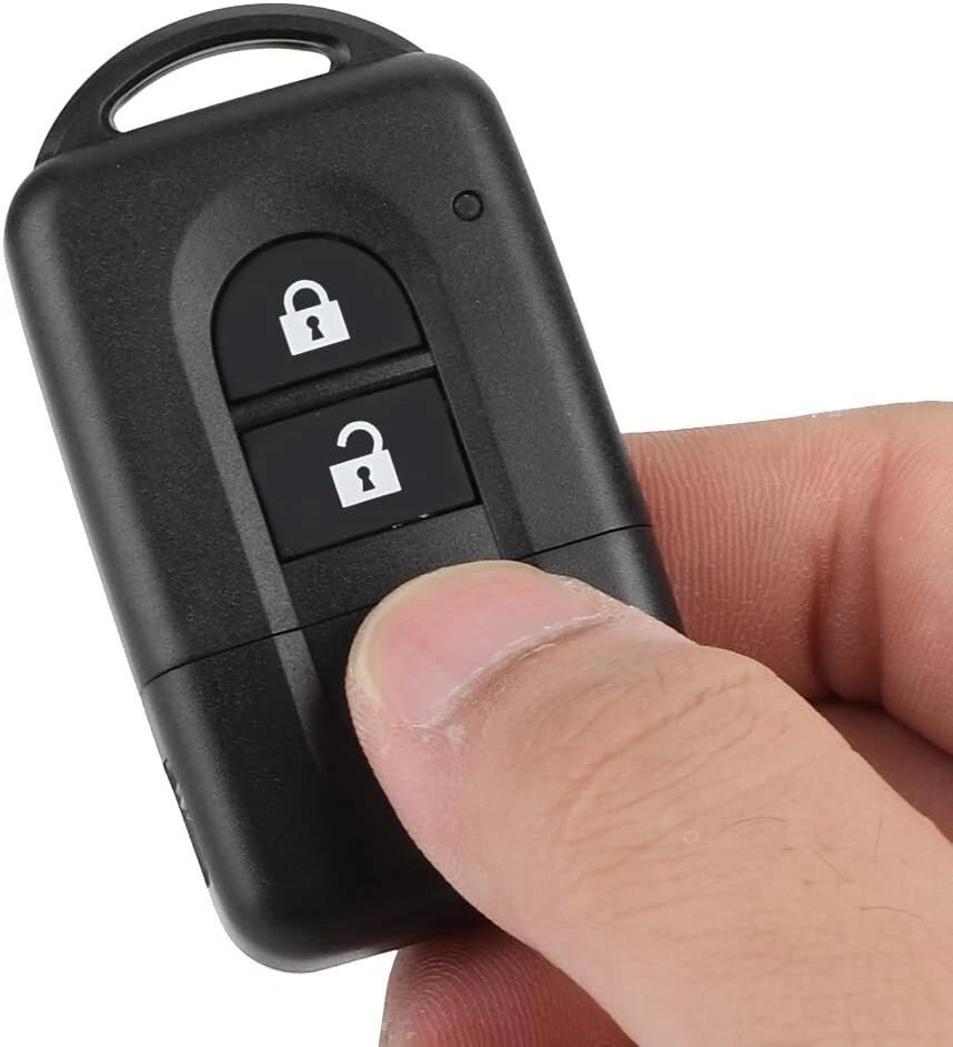 Automobilio nuotolinio rakto dėklas, 2 vnt. automobilio 2 mygtukų nuotolinio atlenkiamo rakto pakabuko išmanaus rakto dėklas, skirtas Micra X-trail Qashqai Note Juke Parthfinder