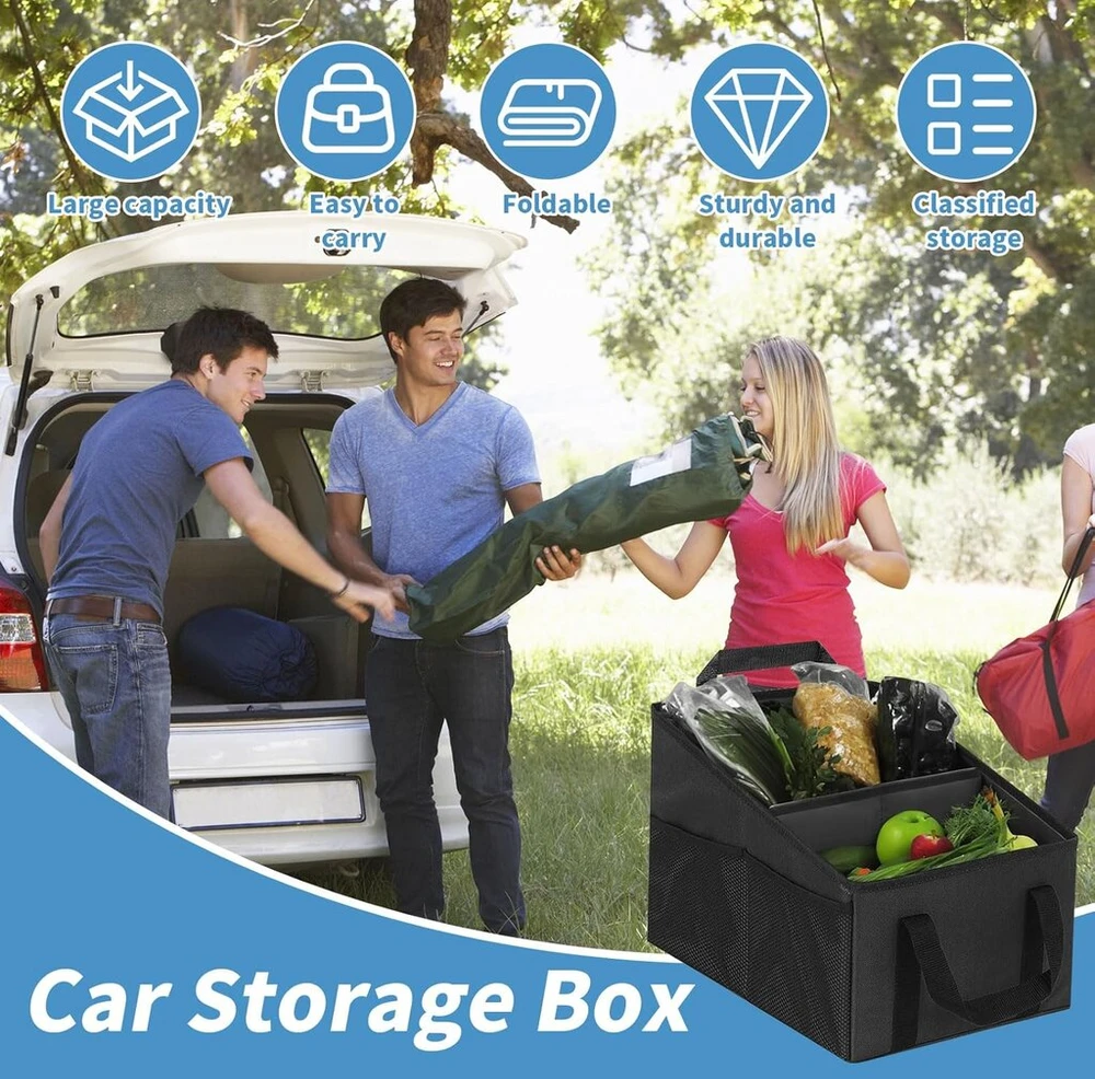 Automobilio organizatorius automobilio sėdynės organizatorius sulankstoma daiktadėžė keleivio sėdynei automobilių priedai sėdynės laikymo krepšys galinės sėdynės organizatorius su skyrikliais rankenomis ir keliomis tinklinėmis kišenėmis