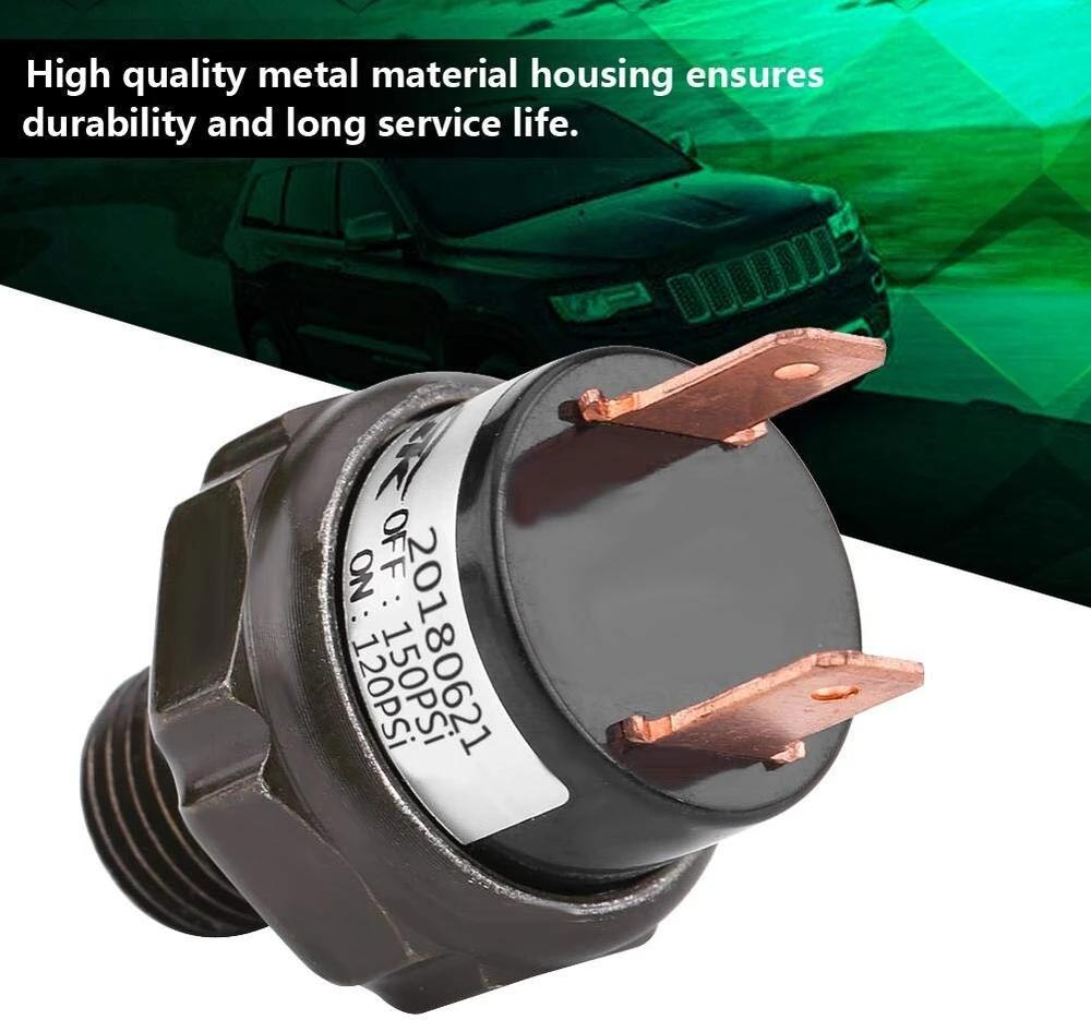 Automobilio oro slėgio jungiklis 12v, 120-150 Psi