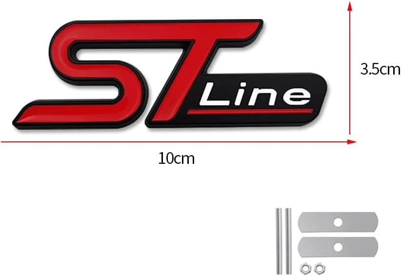 Automobilio St Line Metalo Emblema Priekinėms Grotelėms