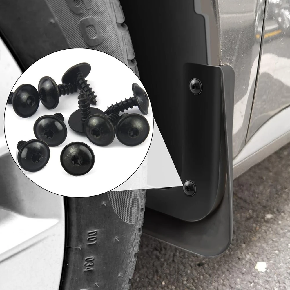 Automobilio tvirtinimo detalės: 10 vnt. varžtų ir spaustukų rinkinys