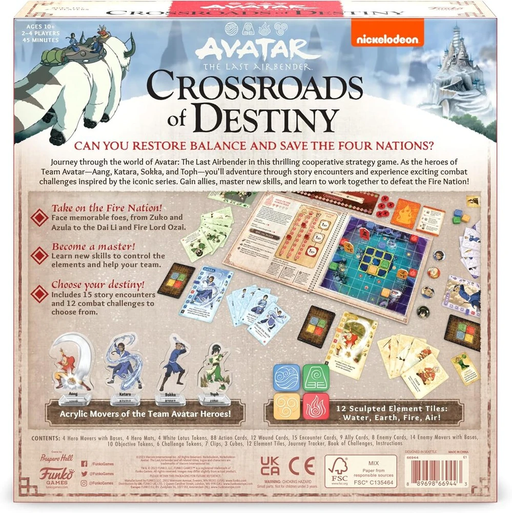 Avatar The Last Airbender Crossroads of Destiny stalo žaidimas