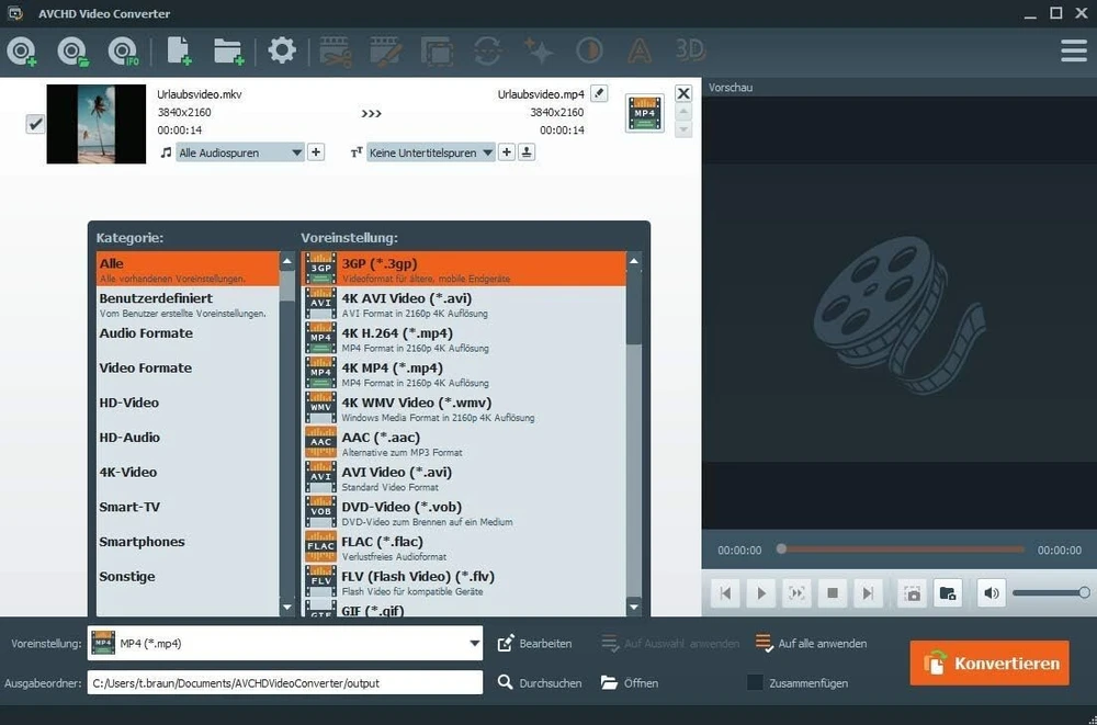 Vaizdo grotuvas Avchd vaizdo įrašų konverteris – redagavimas, konvertavimas į daugiau nei 50 formatų į bet kokį vaizdo ir garso formatą – skirtas win 11, 10 / 8.1 / 8 / 7