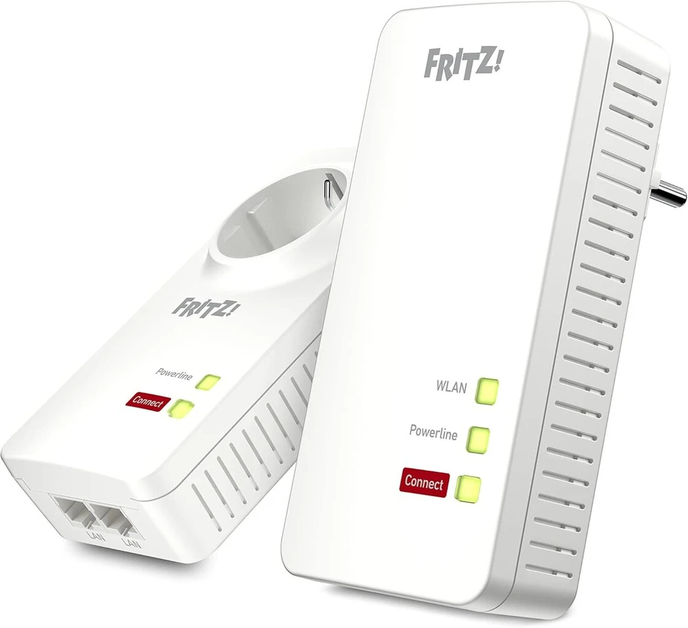 Šakotuvas Avm Fritz Powerline 1260/1220 Wifi rinkinys (wifi prieigos taškas, idealiai tinka media srautams)